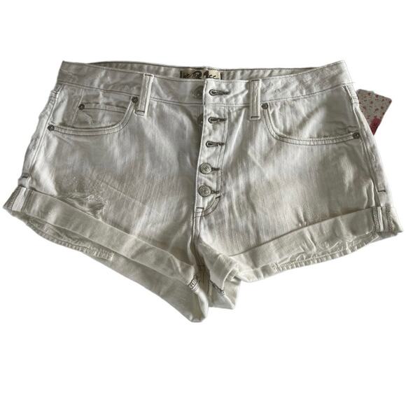 New ~ FREE PEOPLE ~ ANTHROPOLOGIE~ Button fly shorts~ size 31 - Picture 2 of 6